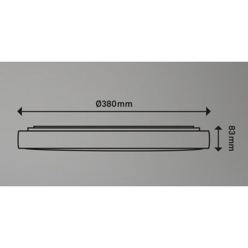 Briloner 3374-216 - LED-Deckenleuchte STARRY SKY LED/23W/230V d 38 cm 3000/4000/6500K