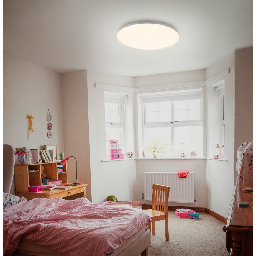 Briloner 3380-116 - LED dimmbare Deckenleuchte STARRY SKY LED/18W/230V 2700/4000K