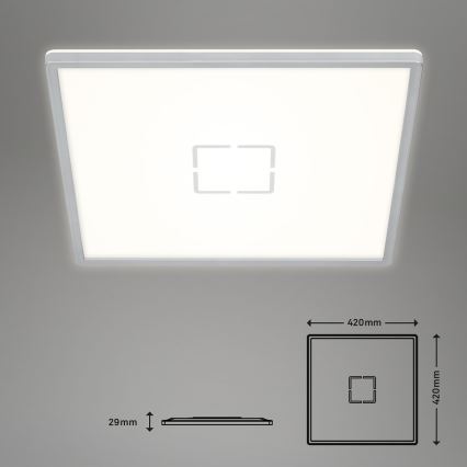 Briloner 3393-014 - LED Deckenleuchte FREE LED/22W/230V 42x42 cm