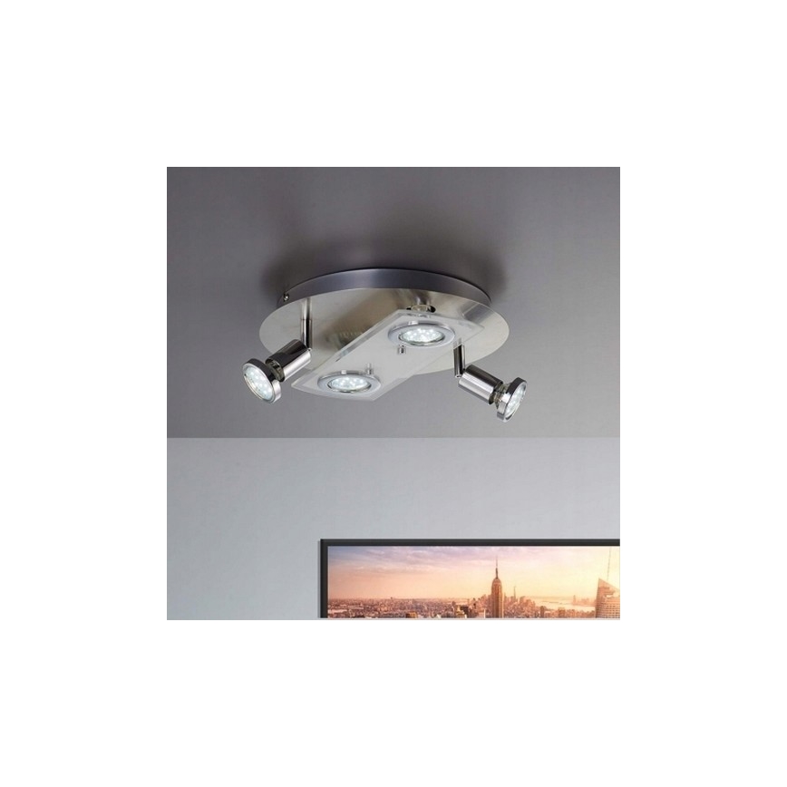 Briloner 3492-042 - LED Spotlight PRISMA 4xGU10/4W/230V