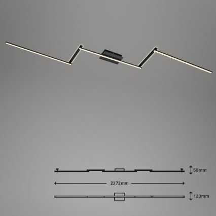 Briloner 3501-015 - LED-Aufbauleuchte STAFF 5xLED/4,8W/230V schwarz