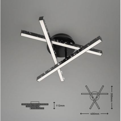 Briloner 3518-035 - LED-Aufbauleuchte REY 3xLED/5W/230V