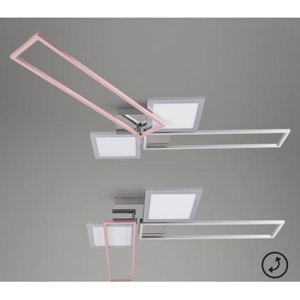 Briloner 3531-018 - Dimmbare LED-Deckenleuchte FRAME LED/50W/230V 3000-6500K + Fernbedienung