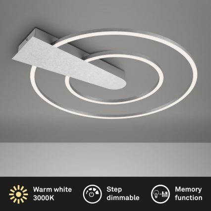 Briloner 3543-018 - Dimmbare LED-Deckenleuchte NICO LED/25W/230V matt Chrom