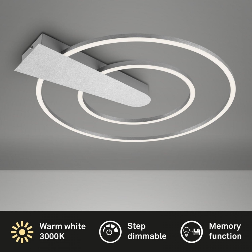 Briloner 3543-018 - Dimmbare LED-Deckenleuchte NICO LED/25W/230V matt Chrom