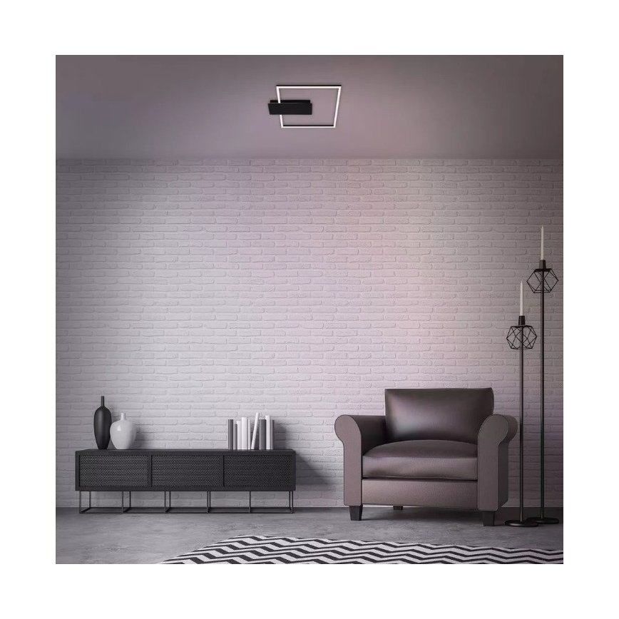 Briloner 3544-015 - Dimmbare LED-Deckenleuchte NICO LED/12W/230V schwarz