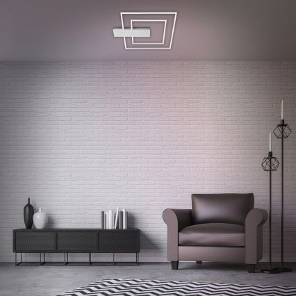 Briloner 3545-018 - Dimmbare LED-Deckenleuchte NICO LED/25W/230V matt Chrom