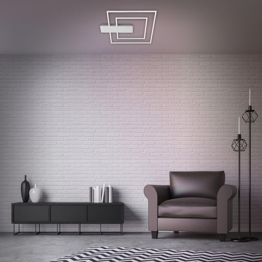 Briloner 3545-018 - Dimmbare LED-Deckenleuchte NICO LED/25W/230V matt Chrom