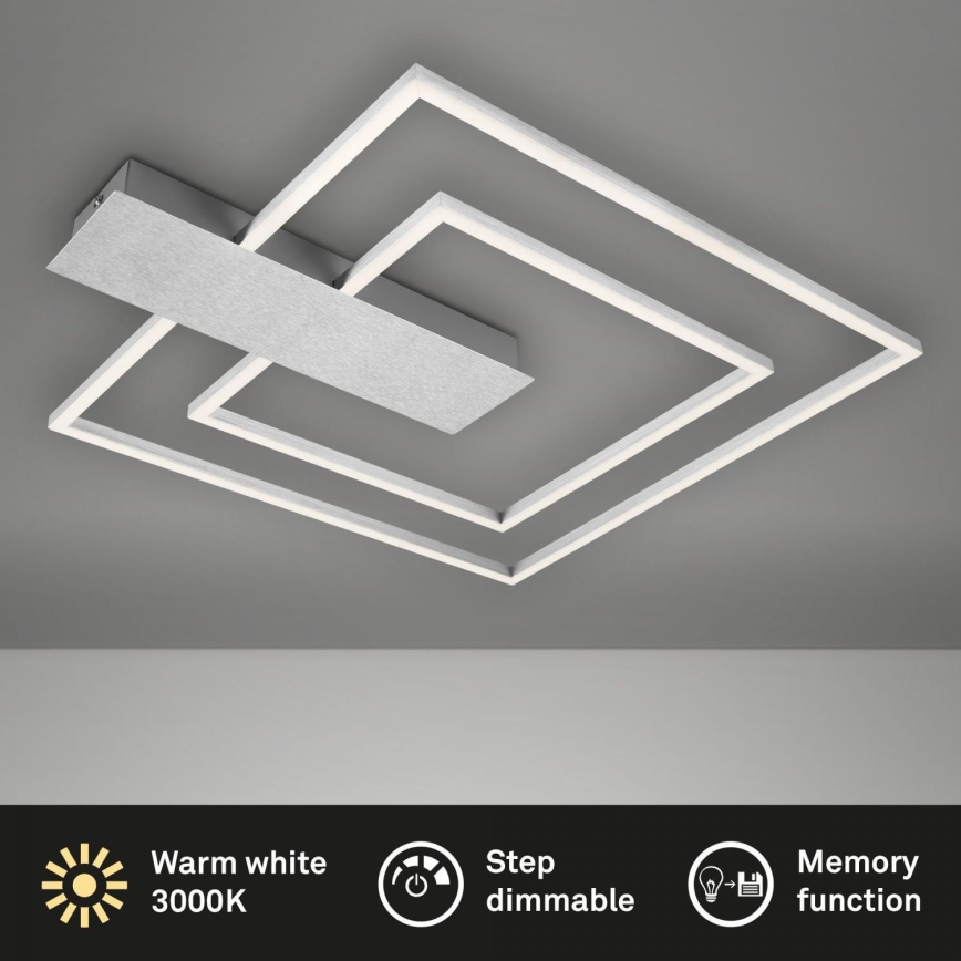 Briloner 3545-018 - Dimmbare LED-Deckenleuchte NICO LED/25W/230V matt Chrom