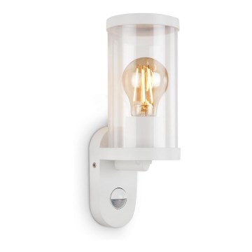 Briloner 3628-016 - Außenwandleuchte mit Sensor KAIRO 1xE27/12W/230V IP44 Weiß