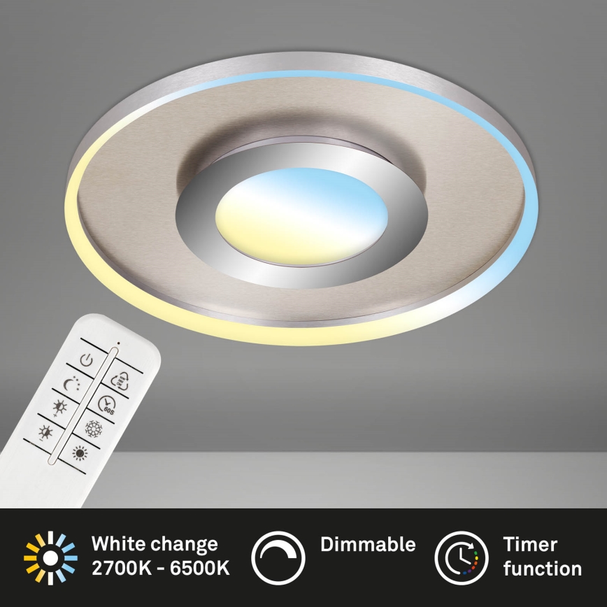 Briloner 3640-012 - LED dimmbare Deckenleuchte LED/25W/230V 2700-6500K + Fernbedienung