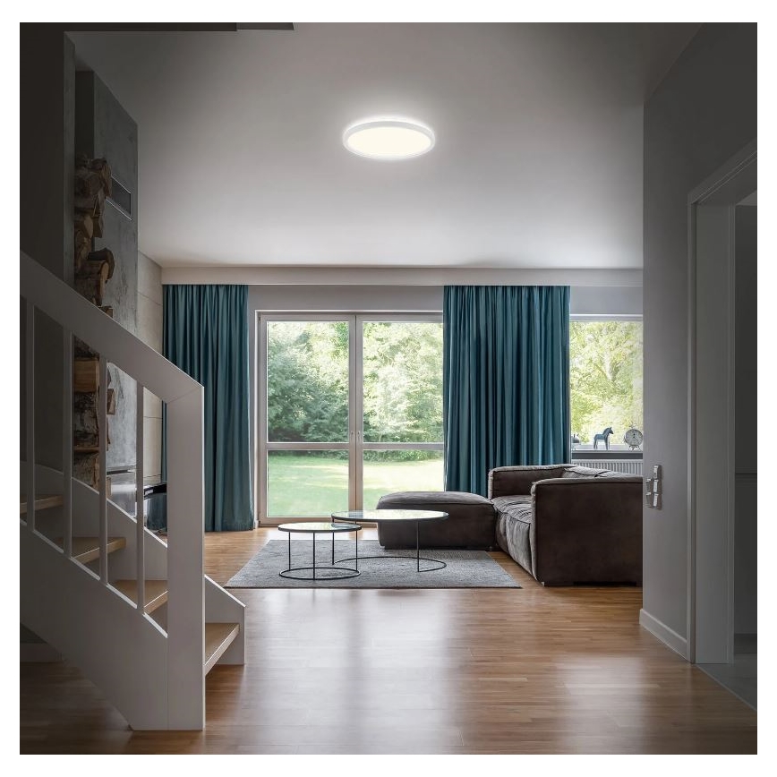 Briloner 3642-416 - LED-Deckenleuchte für das Badezimmer SLIM LED/19W/230V IP44 weiß