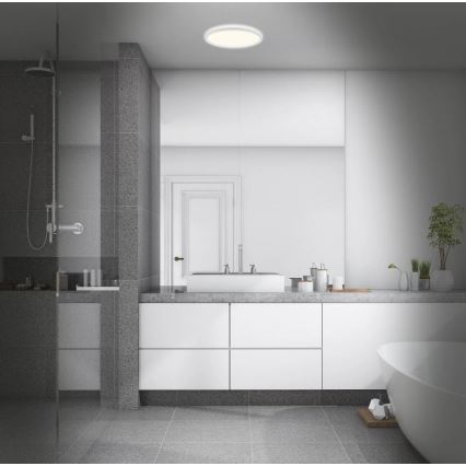 Briloner 3642-416 - LED-Deckenleuchte für das Badezimmer SLIM LED/19W/230V IP44 weiß