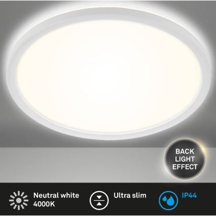 Briloner 3642-416 - LED-Deckenleuchte für das Badezimmer SLIM LED/19W/230V IP44 weiß