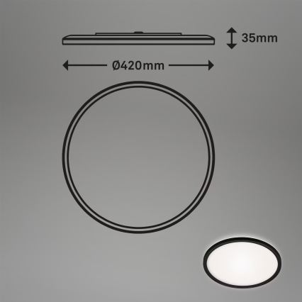Briloner 3643-415 - LED-Deckenleuchte für Badezimmer LED/22W/230V IP44 4000K
