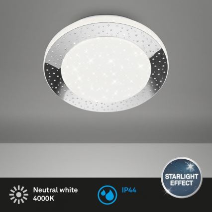 Briloner 3693-018 - LED-Deckenleuchte für Badezimmer LED/15W/230V IP44 4000K d 28 cm