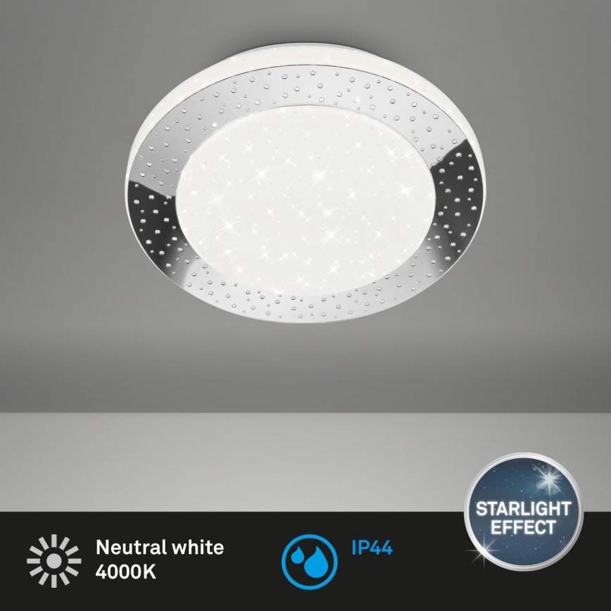 Briloner 3693-018 - LED-Deckenleuchte für Badezimmer LED/15W/230V IP44 4000K d 28 cm