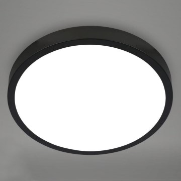 Briloner 3709-015 - Dimmbare LED-RGBW-Deckenleuchte LED/22W/230V 4000K d 38 cm schwarz + Fernbedienung