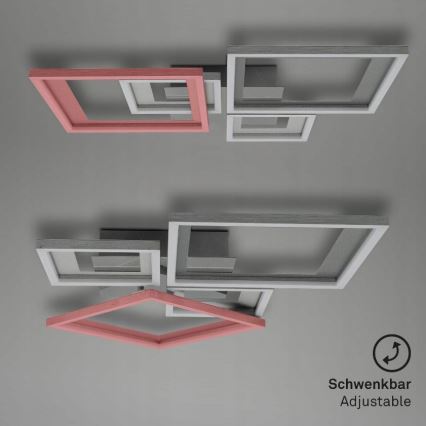 Briloner 3727-019 - Dimmbare LED-Deckenleuchte FRAME LED/38W/230V