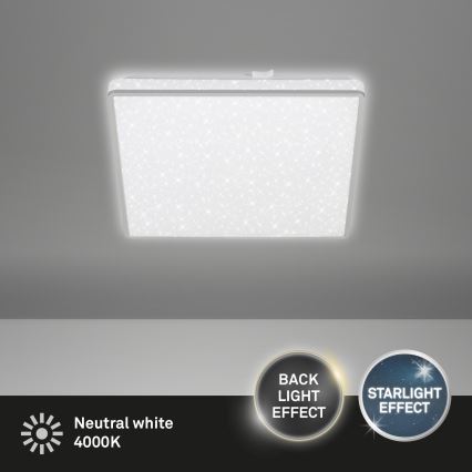 Briloner 3748-414 - LED-Deckenleuchte LINO LED/15W/230V mattes Chrom