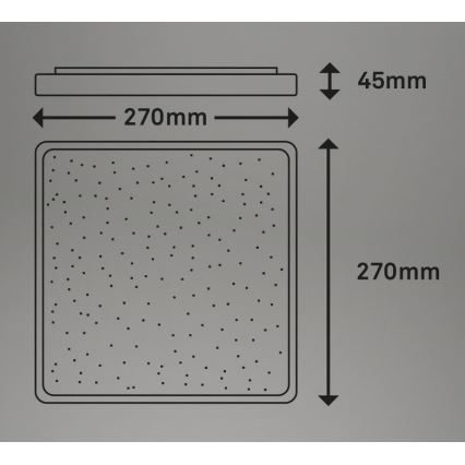 Briloner 3748-414 - LED-Deckenleuchte LINO LED/15W/230V mattes Chrom