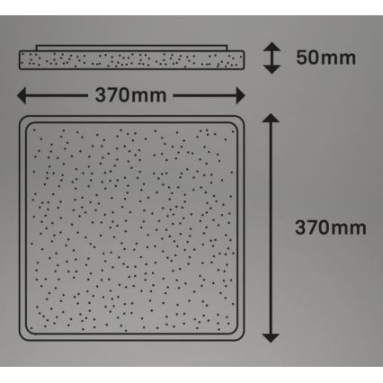 Briloner 3749-414 - LED-Deckenleuchte LINO LED/24W/230V mattes Chrom