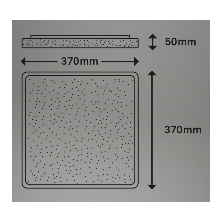 Briloner 3749-414 - LED-Deckenleuchte LINO LED/24W/230V mattes Chrom