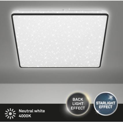 Briloner 3749-415 - LED-Deckenleuchte LINO LED/24W/230V schwarz