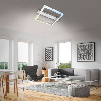 Briloner 3760-019 - LED-dimmbare Deckenleuchte FRAME LED/23W/230V 2700-6500K 42x36 cm + Fernbedienung