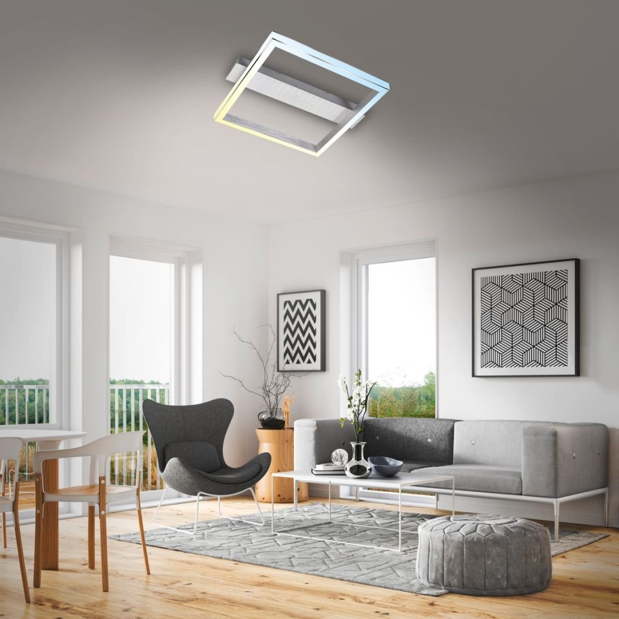 Briloner 3760-019 - LED-dimmbare Deckenleuchte FRAME LED/23W/230V 2700-6500K 42x36 cm + Fernbedienung