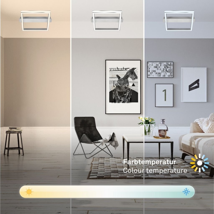 Briloner 3760-019 - LED-dimmbare Deckenleuchte FRAME LED/23W/230V 2700-6500K 42x36 cm + Fernbedienung