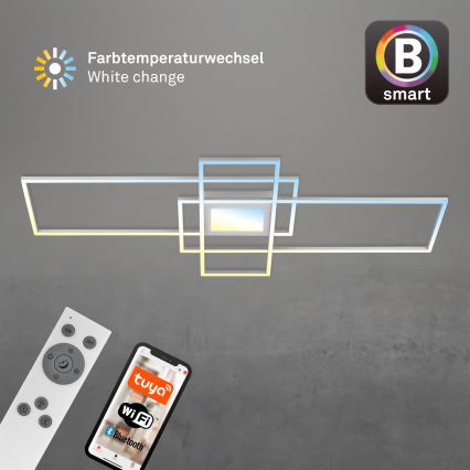 Briloner 3812019 - LED dimmbare Deckenleuchte RAM LED/56W/230V Wi-Fi Tuya 111x42 cm + Fernbedienung