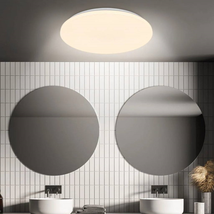 Briloner 3828-016 - LED-Badezimmer-Deckenleuchte mit Bewegungsmelder WALK LED/24W/230V IP54 Ø 35 cm weiß