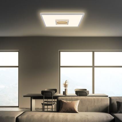 Briloner 3848014 - LED-Deckenleuchte TORO LED/18W/230V 42x42 cm matt-chrom