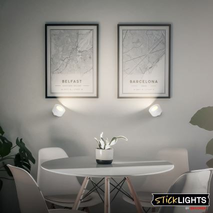 Briloner 3896016 - LED-dimmbare, wiederaufladbare Wandleuchte TARI LED/1,6W/5V 1500 mAh weiß