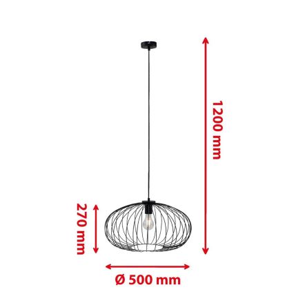 Briloner 4023-015 - Hängeleuchte an Schnur KAGO 1xE27/60W/230V