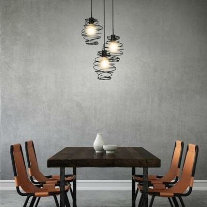 Briloner 4870-035 - Pendelleuchte an Kabel 3xE27/60W/230V