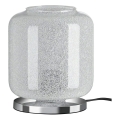 Briloner 7011-018 - Tischlampe COLD 1xE27/40W/230V klar/glänzender Chrom