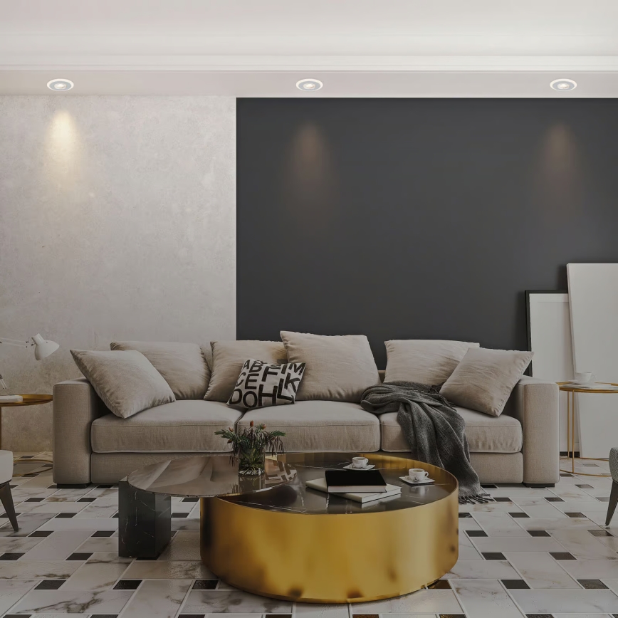 Briloner 7039034 - 3er-Set LED-Badezimmer-Einbauleuchte 3xLED/5W/230V IP44 mattchrom