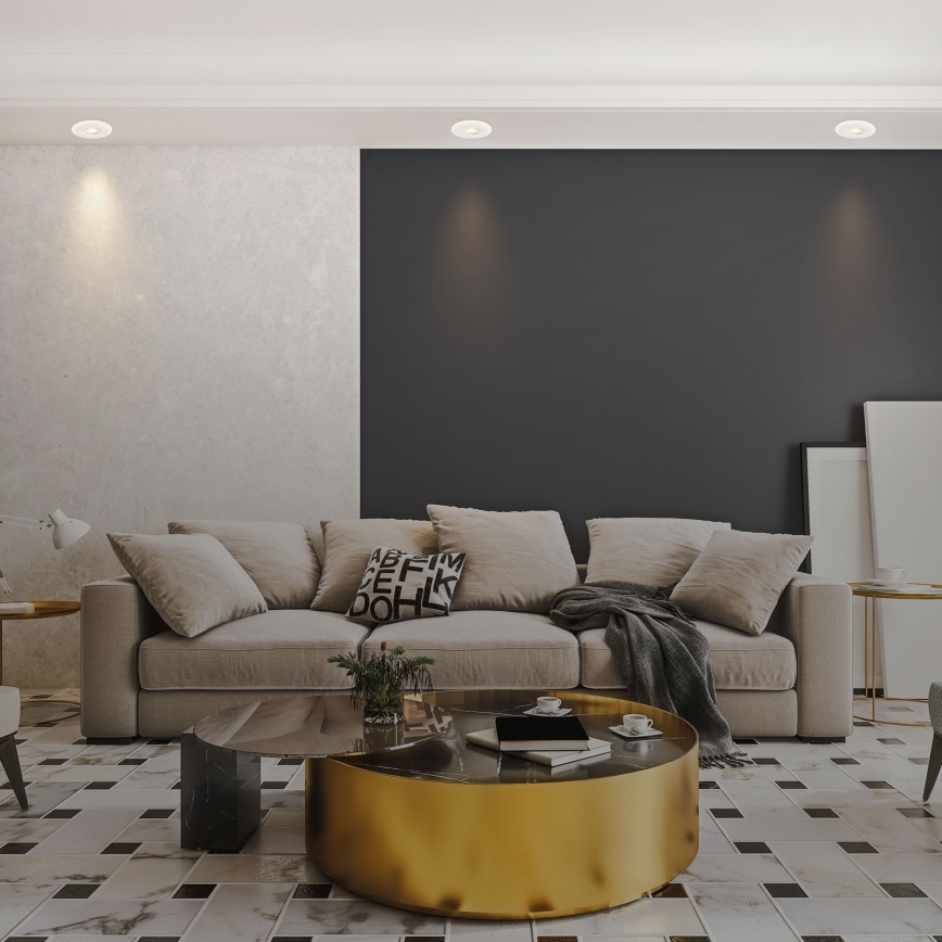 Briloner 7039036 - 3er-Set LED-Einbauleuchten für Badezimmer LED/5W/230V IP44 weiß