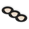 Briloner 7056-035 - SET 3x LED-Einbauleuchte für Badezimmer LED/3W/230V IP44