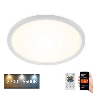 Briloner 7058-016 - Dimmbares LED-Licht SLIM LED/18W/230V 2700-6500K Wi-Fi Tuya + Fernbedienung