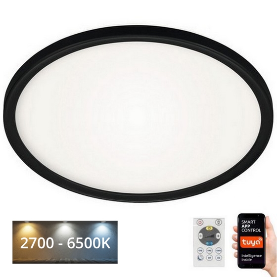 Briloner 7059-015 - Dimmbare LED-Deckenleuchte SLIM LED/22W/230V 2700-6500K Wi-Fi Tuya + Fernbedienung