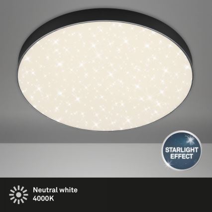 Briloner 7075-415 - LED-Deckenleuchte STAR SKY LED/24,5W/230V 4000K d 38 cm schwarz