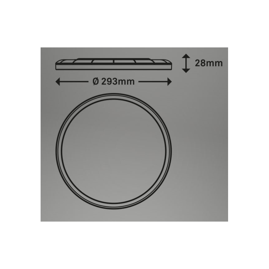 Briloner 7079-015 - LED dimmbare Deckenleuchte SLIM LED/18W/230V 2700-6500K + Fernbedienung