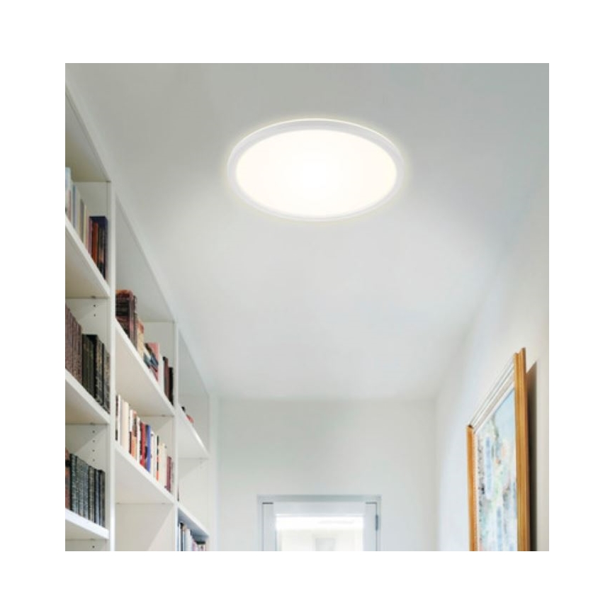 Briloner 7079-016 - Dimmbare LED-Deckenleuchte SLIM LED/18W/230V 2700-6500K + Fernbedienung