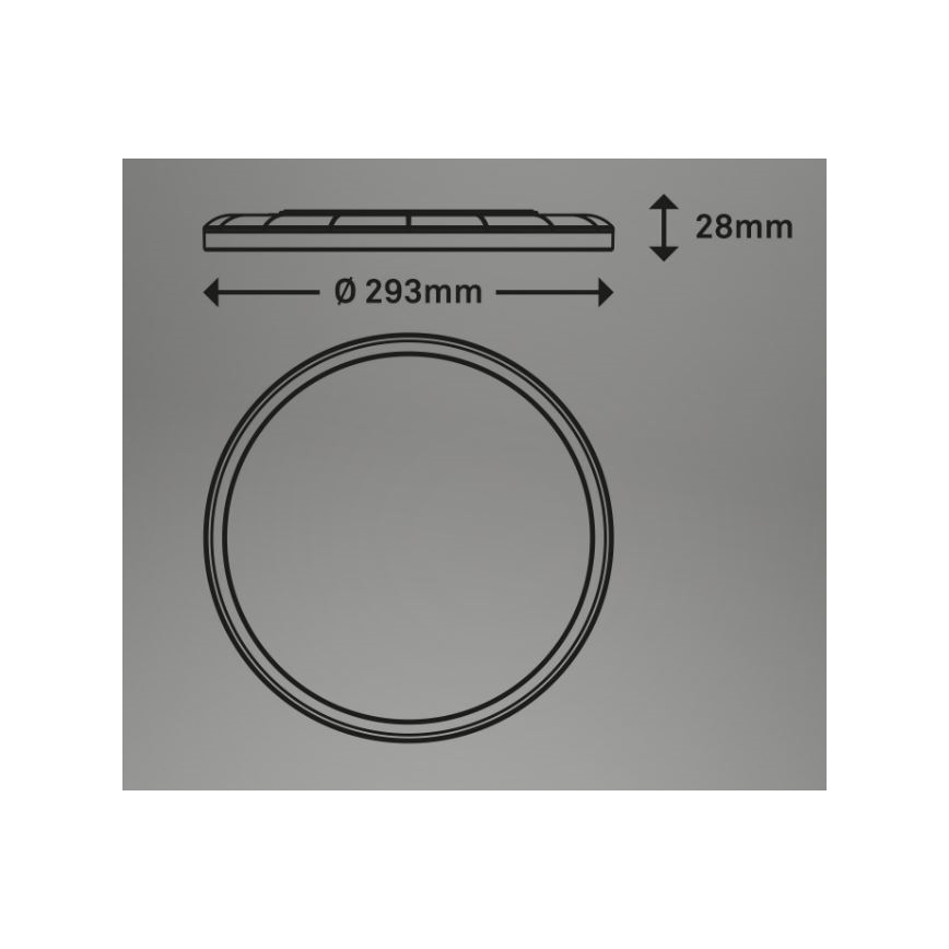 Briloner 7079-016 - LED dimmbare Deckenleuchte SLIM LED/18W/230V 2700-6500K + Fernbedienung