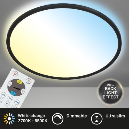 Briloner 7080-015 - LED dimmbare Deckenleuchte SLIM LED/22W/230V 2700-6500K + Fernbedienung