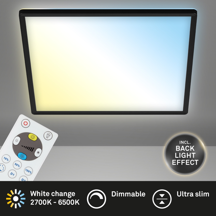 Briloner 7081-015 - LED dimmbare Deckenleuchte SLIM LED/18W/230V 2700-6500K + Fernbedienung