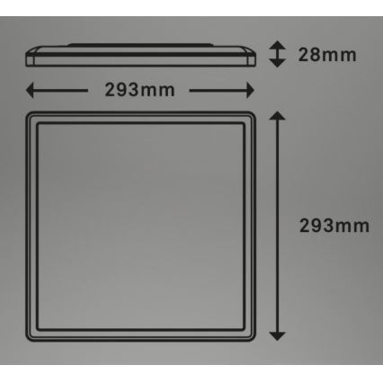 Briloner 7081-015 - LED dimmbare Deckenleuchte SLIM LED/18W/230V 2700-6500K + Fernbedienung